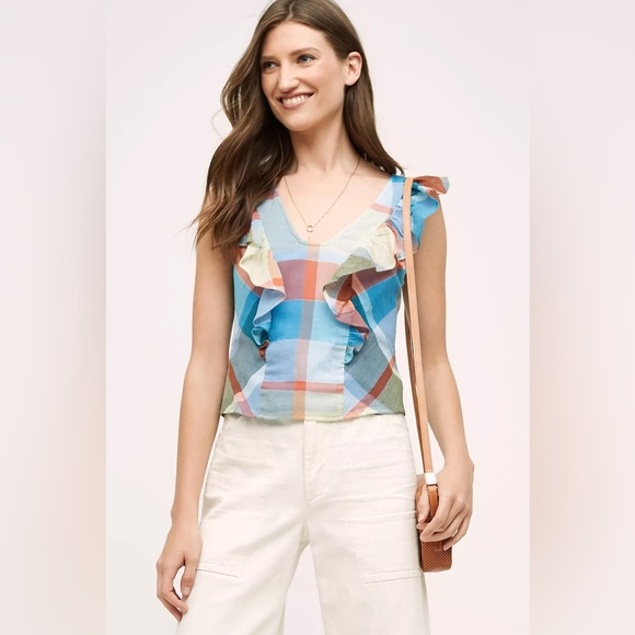 Anthropologie Tops - Anthropologie Maeve Drive-In‎ Plaid Tank